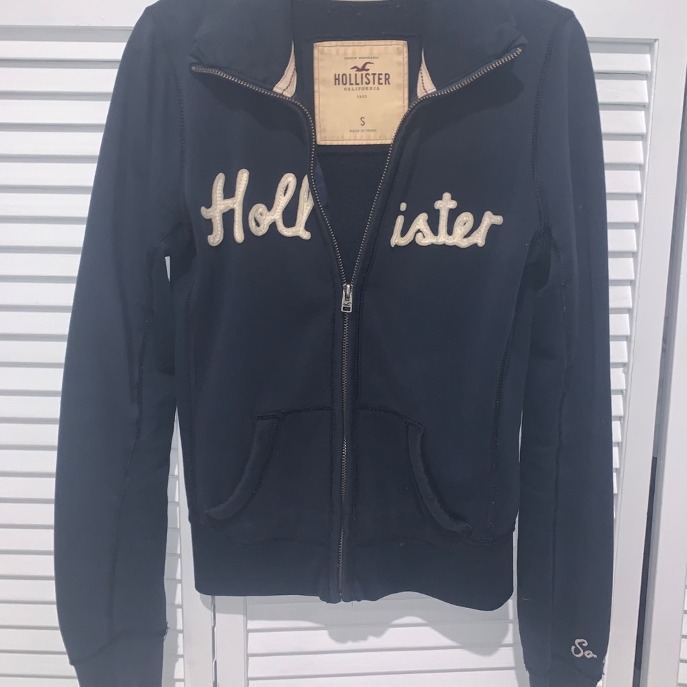 Navy blue Hollister Fitted Jacket